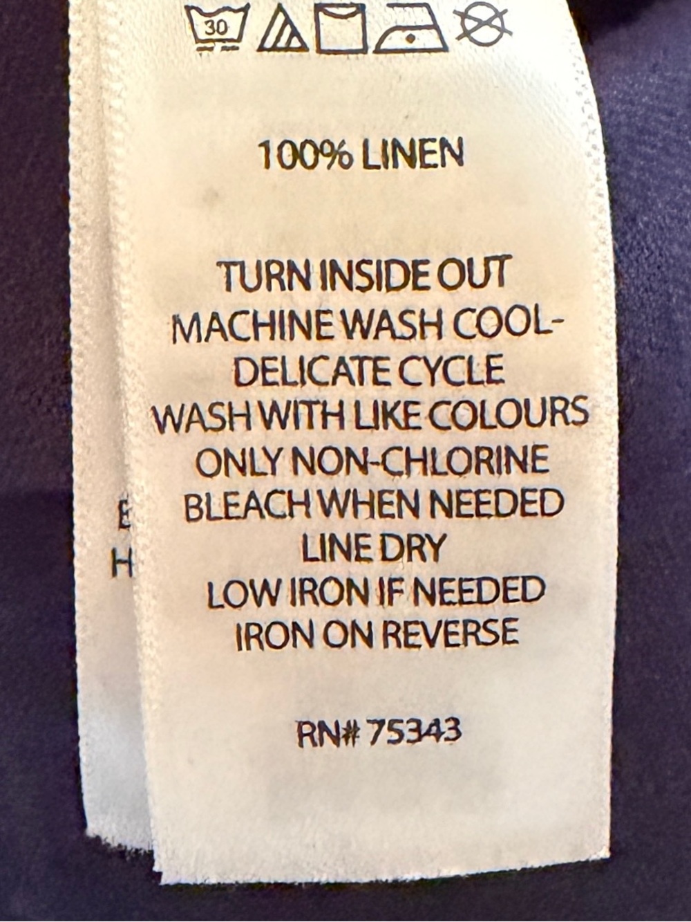 C&C California Navy Blue Linen Drawstring Jogger Pant L - Picture 8 of 8